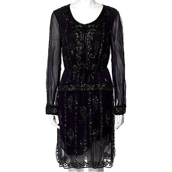 antik batik beaded dress Lauren Elaine